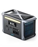 Anker SOLIX F1200 tragbare Powerstation, 757 Powerhouse 1229Wh, LiFePO4 Akku, 2X 230V/1500W Steckdosen, 2X USB-C Anschlüsse, LED Licht für Draußen, Camping, Stromausfälle