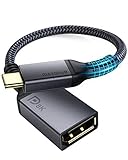 USB C DisplayPort Adapter 8K@60Hz Maxonar DP1.4 4K@60Hz/144Hz/120Hz 5K@60Hz 2K@240Hz Thunderbolt 3 Auf DisplayPort Adapter HBR3 DSC Display Port für M1 MacBook Mac Mini Dell XPS MSI VESA Zertifiziert