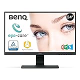 BenQ GW2480 60,5cm (23,8 Zoll) LED Monitor (Full-HD, Eye-Care, IPS-Panel Technologie, HDMI, DP, Lautsprecher) schwarz