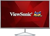 Viewsonic VX3276-2K-MHD-2 80 cm (32 Zoll) Büro Monitor (WQHD, IPS-Panel, HDMI, DP, mDP, Eye-Care, Eco-Mode, Lautsprecher, 3 Jahre Austauschservice) Silber-Schwarz