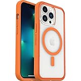 OtterBox Clear Case Serie mit MagSafe für iPhone 13 Pro, stoßfest, sturzsicher, ultra-dünn, schützende dünne Hülle, 2x getestet nach Militärstandard, Transparent/Orange