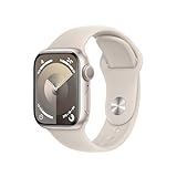 Apple Watch Series 9 [GPS, 41mm] - Polarstern Aluminiumgehäuse mit Polarstern Sport Band, S/M (Generalüberholt)