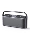 soundcore Motion x600 Bluetooth Lautsprecher, Lautsprecher Boxen Bluetooth mit Hi-Res Spatial Audio 50W räumlicher Sound IPX7 Wasserschutz 12h Wiedergabe Pro EQ Tragegriff AUX-IN (Schwarz)