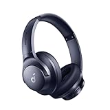 soundcore by Anker Q20i kabelloser Bluetooth Over-Ear-Kopfhörer mit Hybrid Active Noise Cancelling, 40h Spielzeit im ANC-Modus, Hi-Res Audio, tiefer Bass, Personalisierung per App (Blau)