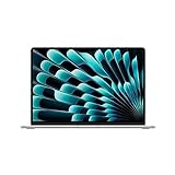 Apple 2023 MacBook Air Laptop mit M2 Chip: 15,3' Liquid Retina Display, 8GB RAM, 256 GB SSD Speicher, beleuchtete Tastatur, 1080p FaceTime HD Kamera. Funktioniert mit iPhone/iPad, Silber