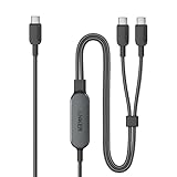 Anker USB C auf USB C Kabel, 140W Max 2-in-1 USB C Kabel 1,2m, für iPhone 16/16 Pro/16 Pro Max/16 Plus/15 Serie, Samsung S24/S23, MacBook Air/Pro, Lenovo, HP, iPad, und mehr (USB 2.0, Flecht-Design)