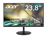 Acer CB242Y Monitor 23,8 Zoll (60 cm Bildschirm) Full HD, 75Hz HDMI/DP, 60Hz VGA, 1ms (VRB), HDMI 1.4, DP 1.2, VGA, höhenverstellbar, drehbar, HDMI/DP FreeSync