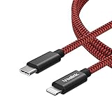 Veelink USB C auf Lightning Kabel, 200cm lang, MFi-Zertifiziert, Unterstützt Schnellladen mit Typ-C PD Ladegeräte, für iPhone 11/X/XS/XR/XS Max / 8/8 Plus, iPad Pro 12.9,iPad Air 3 (2M, Black and Red)