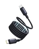 Baseus PicoGo Magnetisch USB C Kabel 240W, Aufgerollt PD 5A QC 4.0 Schnelllade USB C to USB C Kabel, Ladekabel aus flüssigem Silikon für iPhone 16 15 Pro Samsung Galaxy Pixel iPad Pro MacBook Air