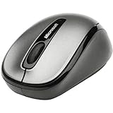 Microsoft Wireless Mobile Mouse 3500 (Maus, Lochnes, kabellos, für Rechts- und Linkshänder geeignet), grau