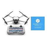 DJI Mini 3 Pro (DJI Smart RC Version) inkl. Care Refresh 1-Jahres-Schutzpaket, leichte faltbare Kameradrohne mit 4K/60fps Video, 48MP, 34min Flugzeit, unter 249g, Drohne für anspruchsvolle Anfänger