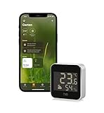 Eve Weather – Smarte Wetterstation, digitales Thermometer & Hygrometer mit Wettertrend-Anzeige, Luftfeuchtigkeit und Luftdruck, IPX4-Wasserbeständigkeit, Display, kabellos, Thread, Apple HomeKit