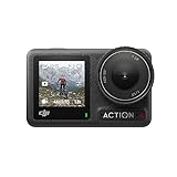 DJI Osmo Action 4 Standard-Combo – 4K/120fps wasserdichte Action-Kamera mit einem 1/1,3-Zoll-Sensor, atemberaubende Low-Light-Aufnahmen, 10-Bit- und D-Log M-Farbleistung, langlebiger 1.770 mAh-Akku