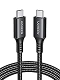 UGREEN USB C Kabel PD 3.0 60W USB C auf USB C Ladekabel PPS Schnellladekabel USB C kompatibel mit iPhone 15 Galaxy S24 S23 S22 A55 A35 A15, 2024 iPad Pro/Air, Pixel 8a, Spielkonsolen usw. (0.5M)