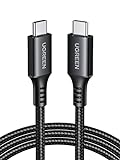 UGREEN USB C Kabel PD 3.0 60W USB C auf USB C Ladekabel PPS Schnellladekabel USB C kompatibel mit iPhone 16/15, Galaxy S24 S23 S22 A55 A35 A15, 2024 iPad Pro/Air, Pixel 9, Spielkonsolen usw. (0.5M)