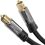 KabelDirekt – TOSLINK-Kabel, optisches Audiokabel – 15 m lang – Glasfaserkabel für Soundbar (TOSLINK auf TOSLINK, digitales S/PDIF-Kabel, Stereoanlage/Verstärker, Heimkino, Xbox One/PS4)