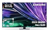 Samsung Neo QLED 4K QN85D Fernseher 65 Zoll, Samsung TV mit Neural Quantum 4K AI Gen2 Prozessor, Quantum-Matrix-Technologie, AI 4K Upscaling, Smart TV, KI TV, GQ65QN85DBTXZG, Deutsches Modell [2024]