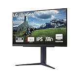 LG Electronics 27GS85QX-B.AEU UltraGear™ QHD Gaming IPS-Monitor 27' (68,4 cm), 2560 x 1440, 16:9, 1ms GtG, 180 Hz, HDR10, 400 cd/m² Helligkeit (typ.), NVIDIA G-Sync Compatible, AMD FreeSync - Schwarz