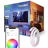 Nanoleaf Essentials Lightstrip Erweiterung, 1m Zusätzlich Smart RGBW LED Strip - Thread & Bluetooth 16 Mio. Farben Streifen, Musik & Bildschirm Sync, Funktioniert mit Google Home Apple, Deko & Gaming