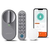 Lockin Smartes Türschloss G30 mit Keypad Pro, WLAN & App-Steuerung, Auto-Lock, Alexa- & Google-kompatibel, keyless Entry elektronisches türschloss, Fingerprint, Zutrittscode, Grau