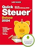 QuickSteuer Deluxe 2024 (für Steuerjahr 2023) | PC Aktivierungscode per Email | Private und gewerbliche Steuererklärung