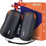 BOLEi Handwärmer Wiederaufladbar 10000mAh, Geschenke für Frauen, 2 in1 Trennbare Magnetische Handwärmer Powerbank USB Geschenk für Männer, Mama, Papa, Freund,Geburtstagsgeschenk