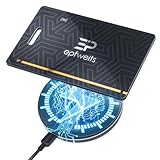 Epfweits Wallet Tracker Karte Thin 1.6mm, Wiederaufladbarer Geldbörsenfinder, IP67 wasserdicht, Arbeitet mit Apple Find My (iOS Only), Gegenstandsfinder für Reisekoffer/Geldbeutel/Koffer/Taschen