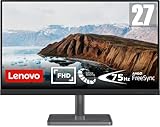 Lenovo L27i-30 | 27' Full HD Monitor | 1920x1080 | 75Hz | 250 nits | 4ms Reaktionszeit | HDMI | VGA | AMD Radeon FreeSync | schwarz