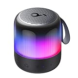 soundcore Glow Mini Speaker, Tragbarer Bluetooth-Lautsprecher, 360° Sound, Lichtshow, 12h Spielzeit, Individuell Einstellbare EQ & Licht, IP67 Wasser- & Staubdicht, für Camping, Zuhause & Strandpartys