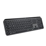 Logitech MX Keys S kabellose Tastatur, Low Profile, Precise Quiet Typing, Programmable , Backlighting, Bluetooth, Rechargeable, für Windows PC/Linux/Chrome/Mac - Graphit, Deutsches QWERTZ-Layout