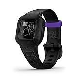 Garmin vívofit jr. 3 Marvel Black Panther – wasserdichter, digitaler Aktivitätstracker für Kinder ab 4 Jahren, Schrittzähler, großes 1,4 cm Display, Notfallkontakt, bis 1 Jahr Batterielaufzeit, Quiz