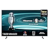 Hisense 75U6NQ 189 cm (75 Zoll) Fernseher 4K Mini LED ULED HDR Smart TV, 60Hz, HDMI 2.0, Game Mode Plus, Dolby Vision & Atmos, Bluetooth, Alexa Built-in, Anthrazit, [2024]