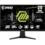 MSI MAG 256F 24,5 Zoll FHD Gaming Monitor - 1920 x 1080 Rapid IPS Panel, 180 Hz / 1ms GtG, 127% sRGB, Frameless Design, HDR Ready - DisplayPort 1.2a, HDMI 2.0b CEC