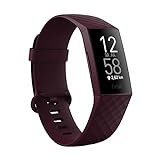 Fitness-Tracker Fitbit Charge 4 mit GPS, Schwimmtracking & bis zu 7 Tage Akkulaufzeit, Palisander, 1er Pack