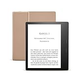 Kindle Oasis, Leselicht mit verstellbarer Farbtemperatur, wasserfest, 32 GB, WLAN, Gold