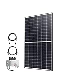 Anker SOLIX RS40 Balkonkraftwerk, Einzelset ohne Halterung, Silbernes Grid, 830W, 1x 415W Photovoltaik Solarpanel, 21,3% Effizienz, 600W Wechselrichter mit WLAN