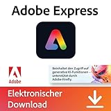 Adobe Express Premium | Prepaid-Abo für 1 Jahr | Für Web, Android & iOS | Inkl. 100 GB Speicher