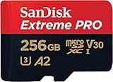 SanDisk Extreme PRO microSDXC UHS-I Speicherkarte 256 GB + Adapter & RescuePRO Deluxe (Für Smartphones, Actionkameras oder Drohnen, A2, Class 10, V30, U3, 200 MB/s Übertragung)