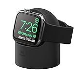 elago W2 Ladestation Ständer Kompatibel mit Apple Watch Serie 9, 8, SE2, 7, 6, SE, 5, 4, 3, 2, 1 Kompatibel mit Apple Watch Ultra 2 & 1 [Ladegerät Nicht enthalten] (Schwarz)