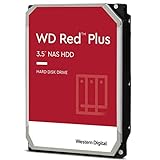 WD Red Plus interne Festplatte NAS 1 TB (3,5'', Workload-Rate 180 TB/Jahr, 5.400 U/min, 16 MB Cache, NASware™-Firmware für Kompatibilität, 8 Bays) Rot