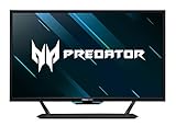 Acer Predator CG437KP Gaming Monitor 42,5 Zoll (108 cm Bildschirm) 4K (UHD),144Hz/136Hz OC DP, 120Hz DP, 60Hz HDMI/TypeC, 1ms (VRB), 3xHDMI 2.0, 2xDP 1.4, GSync Compatible, HDMI VRR, Black