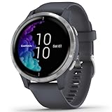 Garmin venu – wasserdichte GPS-Fitness-Smartwatch mit AMOLED Display, Trainingsplänen, 20 Sport-Apps, Herzfrequenzmessung, 5 Tage Akkulaufzeit, kontaktloses Bezahlen, Musikplayer (Generalüberholt)