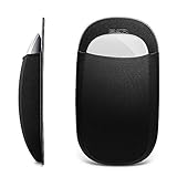 ESR Schlanke Maus-Halterung für Magic Mouse, mit wiederverwendbarem Kleber, Keine Kleberrückstände, kompakte elastische Tasche / Tragetasche, kann an iPad oder MacBook befestigt Werden, Schwarz
