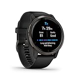 Garmin Venu 2 – GPS-Fitness-Smartwatch mit ultrascharfem 1,3“ AMOLED-Touchdisplay, umfassenden und Gesundheitsfunktionen, über 25 vorinstallierte Sportarten, Garmin Music und Garmin Pay