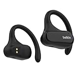 Belkin SoundForm ClearFit kabelloser Open-Ear Kopfhörer, Leichter, bequemer Sportkopfhörer, Kopfhörer kabellos Bluetooth und wasserfest nach Schutzart IPX5, zum Wandern, Radfahren, Joggen – Schwarz