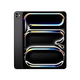 Apple 13' iPad Pro (M4): Ultra Retina XDR Display, 256 GB, 12 MP Querformat Frontkamera/12 MP Rückkamera, LiDAR Scanner, WLAN 6E, Face ID, Batterie für den ganzen Tag, Standardglas – Space Schwarz