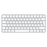 Apple Magic Keyboard mit Touch ID: Bluetooth, wiederaufladbar. Kompatibel mit Mac Computern Chip; Deutsch, Weiße Tasten