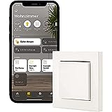 Eve Light Switch – Smarter Lichtschalter, Einfach-, Wechsel- & Kreuzschaltung, kompatibel mit Mehrfachschaltern, Zeitpläne, anpassbares Design, keine Bridge nötig, Apple HomeKit, Bluetooth, Thread