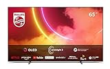 Philips Ambilight TV 65OLED805/12 65-Zoll OLED TV (4K UHD, P5 AI Perfect Picture Engine, Dolby Vision, Dolby Atmos, HDR 10+, Sprachassistent, Android TV) Mattgrau/Dunkel Chrom (2020/2021 Modell)