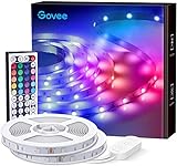 Govee LED Strip 20m, RGB LED Streifen, Farbwechsel LED Band mit IR Fernbedienung, für die Beleuchtung von Haus, Party, Küche, 2 Rollen von 10m